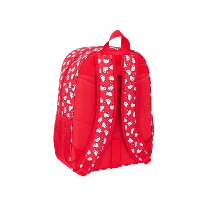 Mochila Escolar Hello Kitty Iconic Blanco Rojo 33 x 42 x 14 cm 1