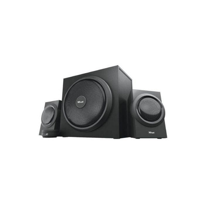Trust 23696 Yuri Altavoces 2.1 con Subwoofer de madera 5.25", 60W RMS, control de volumen con cable para PC, Portátil Trust 23696 Yuri Altavoces 2.1 con Subwoofer de madera 5.25", 60W RMS, control de volumen con cable para PC, Portátil