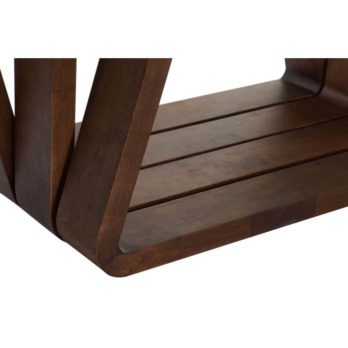 Mesa Comedor Moderno DKD Home Decor Marron Claro Transparente 100 x 75 x 200 cm 3
