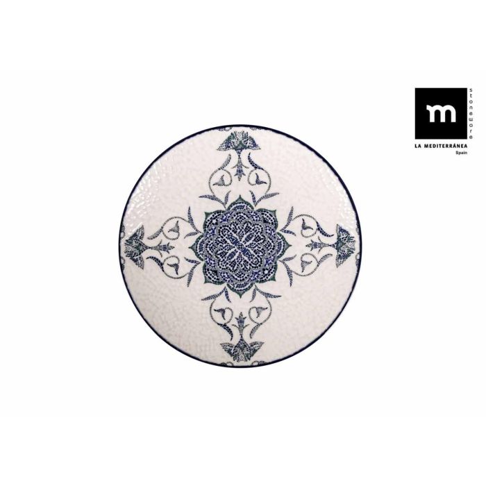 La Mediterranea Plato Postre Ø20 cm Rosetta Monaco Brillo (12 Unidades)