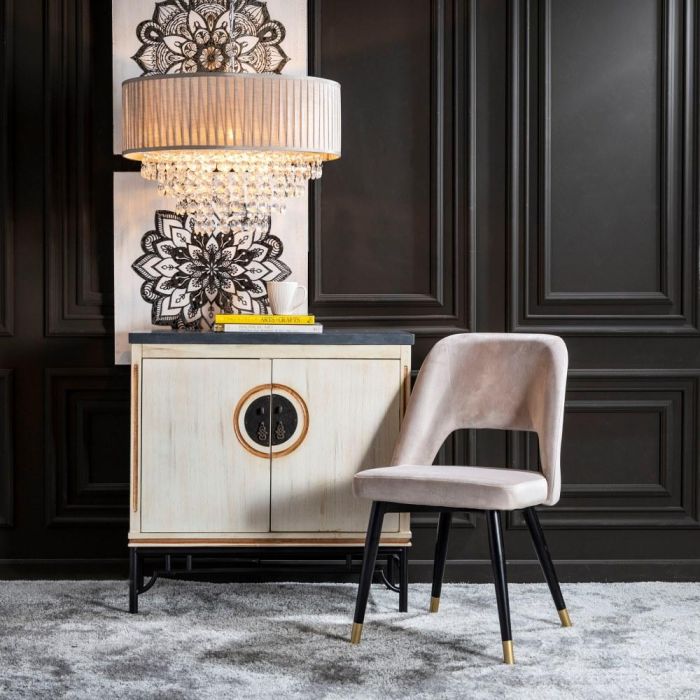 Silla Plata Tejido-Metal 45 X 46 X 83 cm