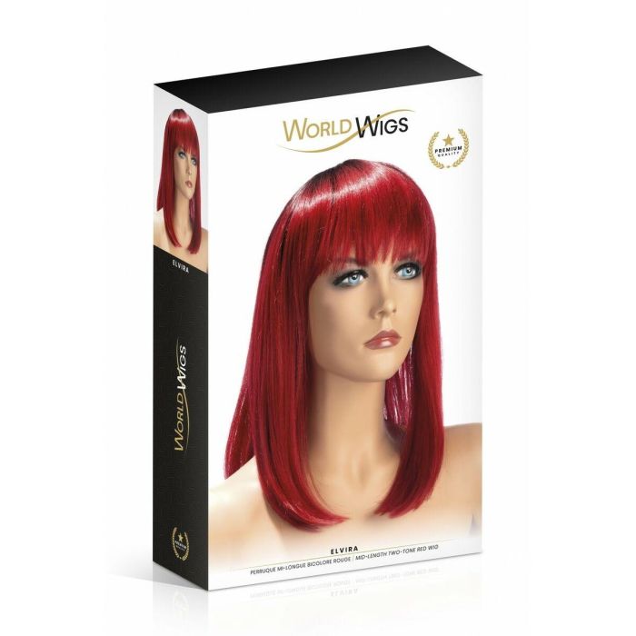 Accesorio Erótico World Wigs Elvira Rojo Peluca 1