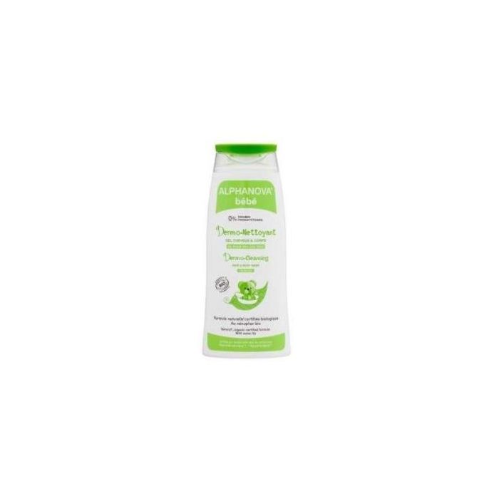 ALPHANOVA Gel Dermolimpiador Bebé Bio 200ml Hipoalergénico con Glicerina Vegetal y Caléndula Certificado ECOCERT