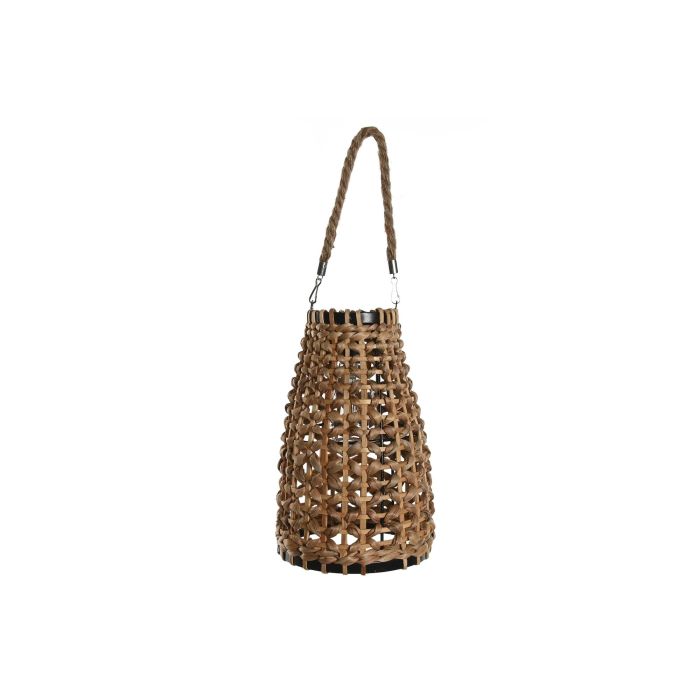 Lampara Solar Terraza Y Jardin DKD Home Decor Marron 23 x 42 x 23 cm Set de 3 (2 Unidades) 2
