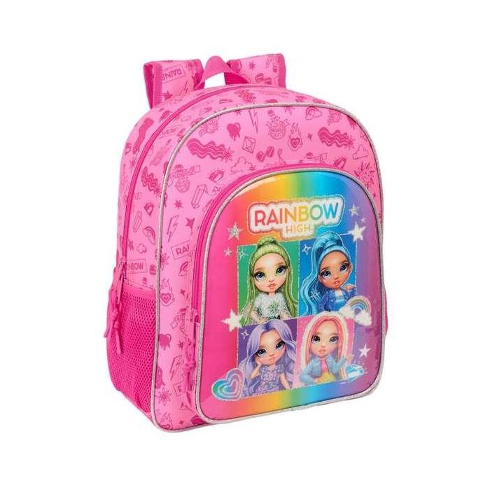 Mochila Escolar Rainbow High Shine Multicolor 32 x 38 x 12 cm 0 Mochila Escolar Rainbow High Shine Multicolor 32 x 38 x 12 cm 0
