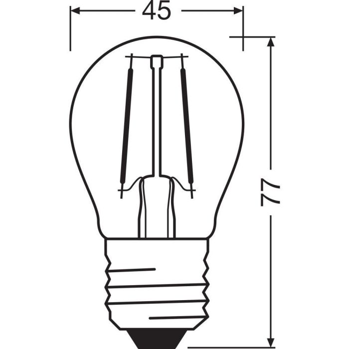 [LVE-4099854067570] Ledvance/Osram Bombilla LED "Classic" E27 4,8W 470Lm 2700K 320º IP20 Regulable 1