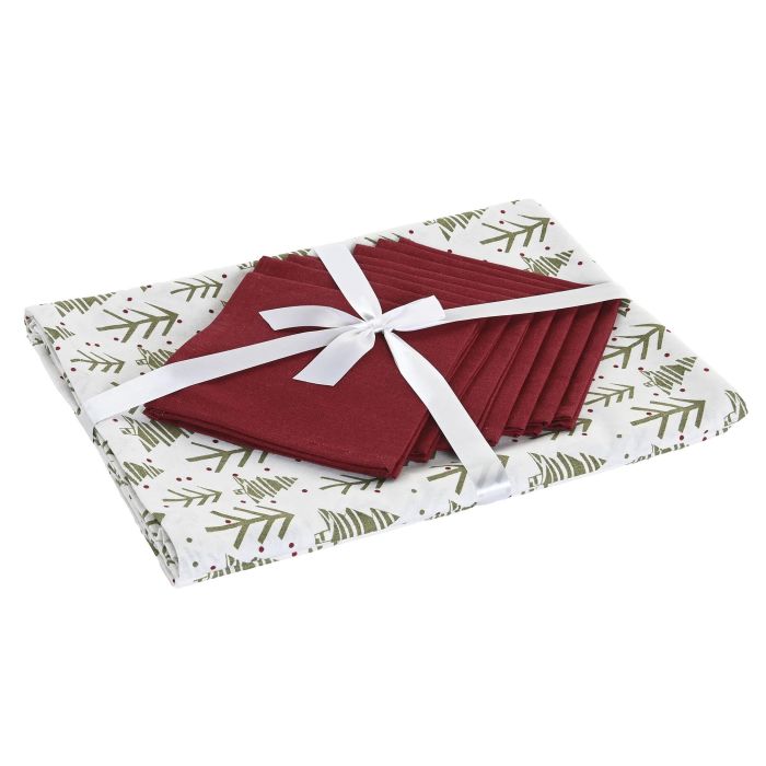 Mantel Navidad Alpina DKD Home Decor Verde Blanco 250 x 0.2 x 150 cm Set de 9 1 Mantel Navidad Alpina DKD Home Decor Verde Blanco 250 x 0.2 x 150 cm Set de 9 1