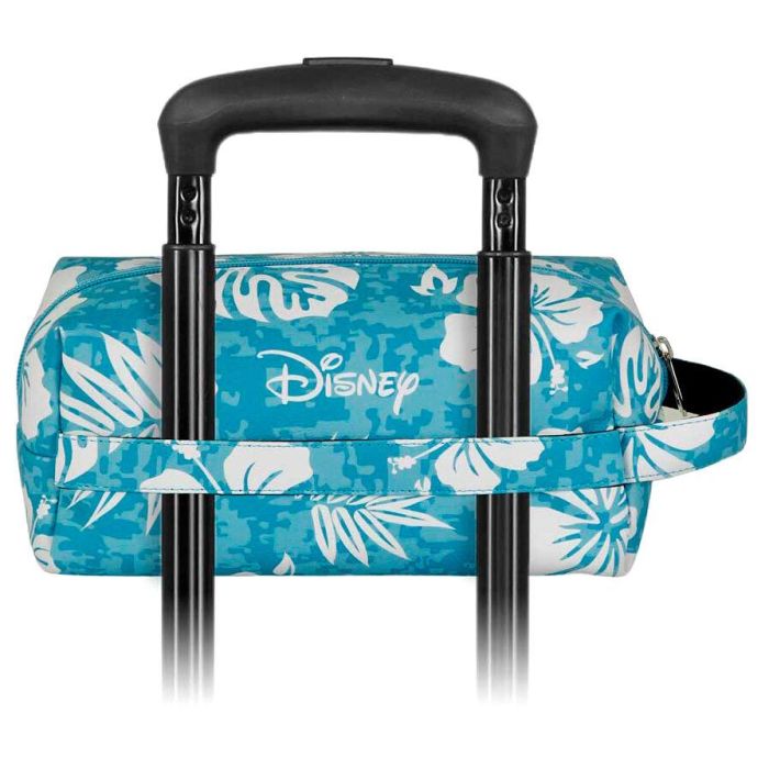 Disney Lilo y Stitch Neceser de Viaje Brick PLUS Azul con Asa para Trolley y Bolsillo Interior de Malla 13x27x13cm 3