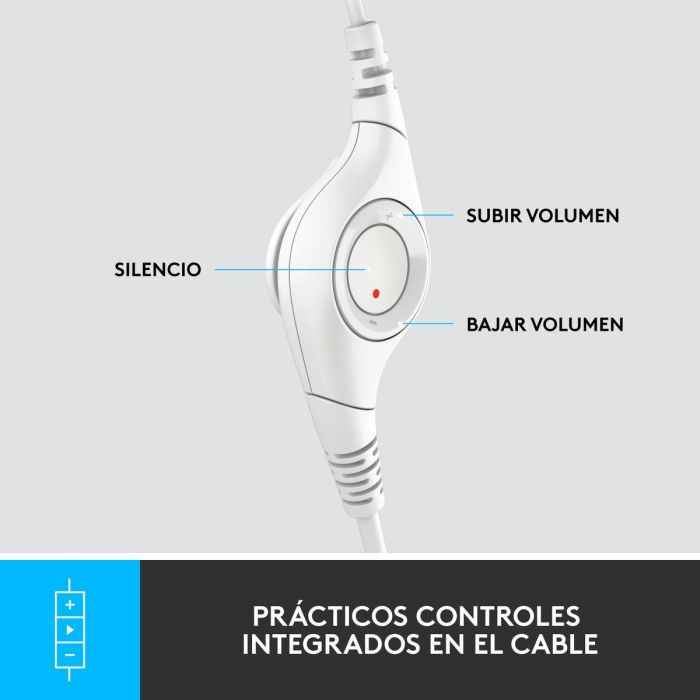 Auriculares Logitech H390 Blanco 6