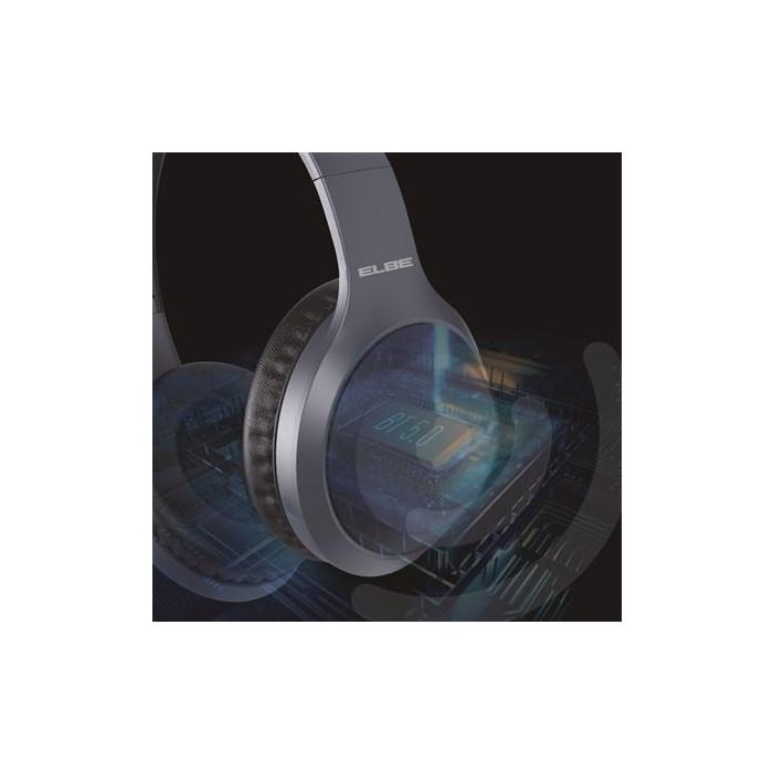 Elbe ABT-A10-G Auriculares de Diadema Bluetooth ANC con Micrófono y Conexión Aux-in Gris 8
