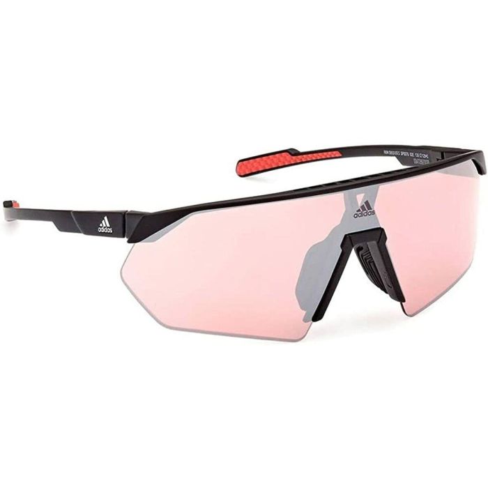 Marcolin Gafas de Sol ADIDAS SPORT SP0076 02E 125 mm, Shield, Negro Mate, Marrón, Mujer 2