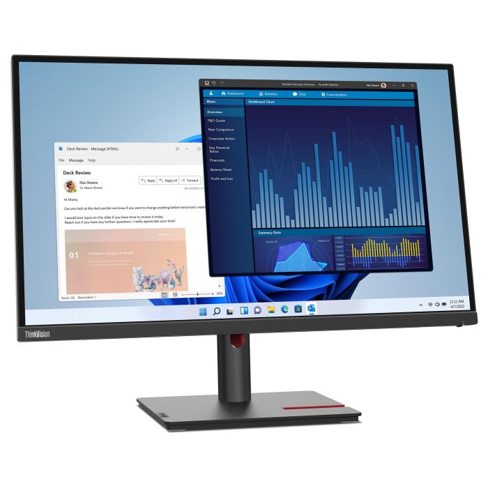 Lenovo ThinkVision T27p-30 Monitor 27" 4K UHD IPS USB-C HDMI DP Negro Lenovo ThinkVision T27p-30 Monitor 27" 4K UHD IPS USB-C HDMI DP Negro