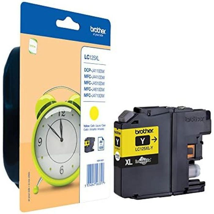 Brother Cartucho Tinta Amarilla para Impresoras MFC-J4410Dw, J4510Dw. Rendimiento 1.200 páginas. Blister. 1 Brother Cartucho Tinta Amarilla para Impresoras MFC-J4410Dw, J4510Dw. Rendimiento 1.200 páginas. Blister. 1
