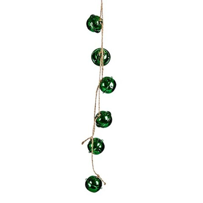 Adorno Navideño Cascabel Verde Plástico 58 x 3 x 3 cm (24 Unidades) 1