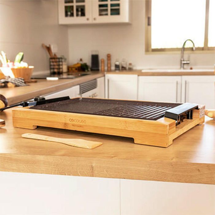Plancha de Cocina Cecotec Tasty&Grill 2000 Bamboo MixStone 200W 6 Plancha de Cocina Cecotec Tasty&Grill 2000 Bamboo MixStone 200W 6