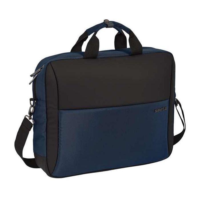 Safta Maletín Bandolera para Ordenador Portátil 15,6 pulgadas Business Negro-Azul-Gris 410x90x330 mm | Cartera Escolar 3 Safta Maletín Bandolera para Ordenador Portátil 15,6 pulgadas Business Negro-Azul-Gris 410x90x330 mm | Cartera Escolar 3