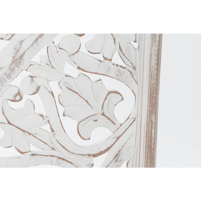 Decoracion Pared Indio DKD Home Decor Blanco Natural 2 x 120.5 x 120.5 cm Set de 3 2 Decoracion Pared Indio DKD Home Decor Blanco Natural 2 x 120.5 x 120.5 cm Set de 3 2