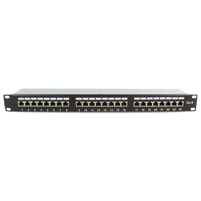 MicroConnect PP-007 Panel de parcheo FTP de 19", Cat.6, 24 puertos para infraestructura de red Gigabit Ethernet 0 MicroConnect PP-007 Panel de parcheo FTP de 19", Cat.6, 24 puertos para infraestructura de red Gigabit Ethernet 0