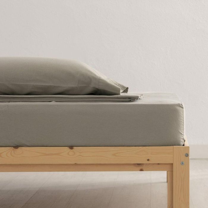 Juego de Sábanas SG Hogar Taupé Cama de 135 3 Juego de Sábanas SG Hogar Taupé Cama de 135 3