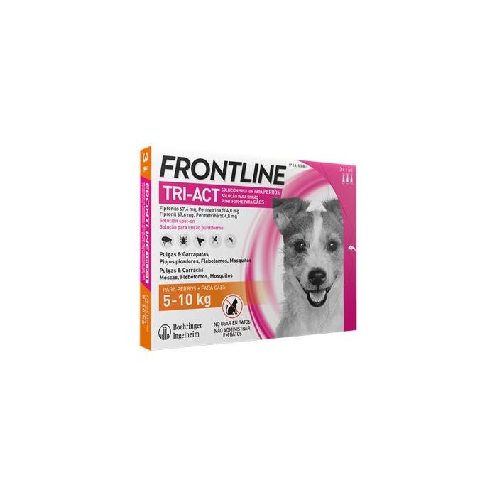 Frontline Tri-Act S 3 Pipetas 5-10 kg