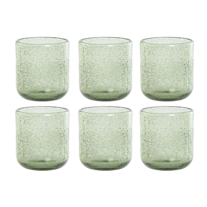 Vaso Basicos DKD Home Decor Verde 8.3 x 9 x 8.3 cm Set de 6