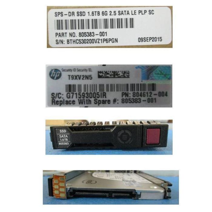 Hewlett Packard Enterprise 1.6TB, 2.5", Serial ATA III, 6 Gbit/s 1