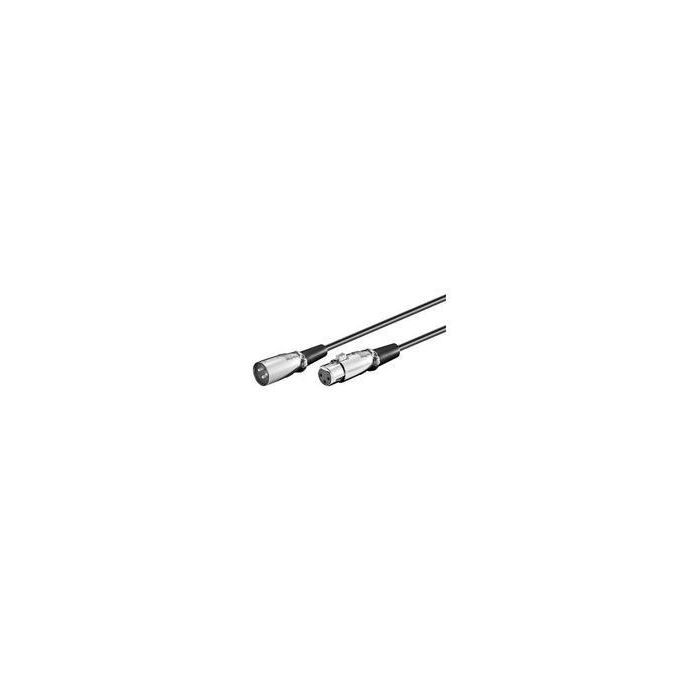 MicroConnect XLR M-F 9m 3-pol Black MicroConnect XLR M-F 9m 3-pol Black