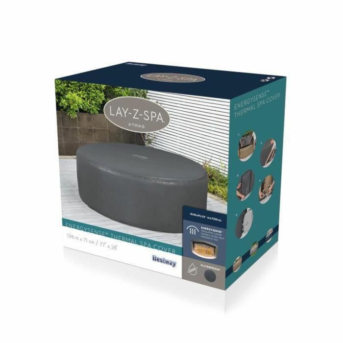 Bestway BES6941607321270 Cubierta Térmica Redonda 1.96m x 71cm para Spas, Compatible Bombas Integradas/Externas, EnergySense, Impermeable 4 Bestway BES6941607321270 Cubierta Térmica Redonda 1.96m x 71cm para Spas, Compatible Bombas Integradas/Externas, EnergySense, Impermeable 4