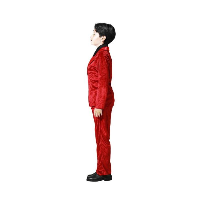 Disfraz Vampiro Rojo Traje Con Corbata Niño 5-6 Años 1 Disfraz Vampiro Rojo Traje Con Corbata Niño 5-6 Años 1