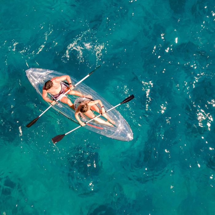 Kayak Hinchable Transparente con Accesorios Paros InnovaGoods 312 cm 2 plazas 14 Kayak Hinchable Transparente con Accesorios Paros InnovaGoods 312 cm 2 plazas 14