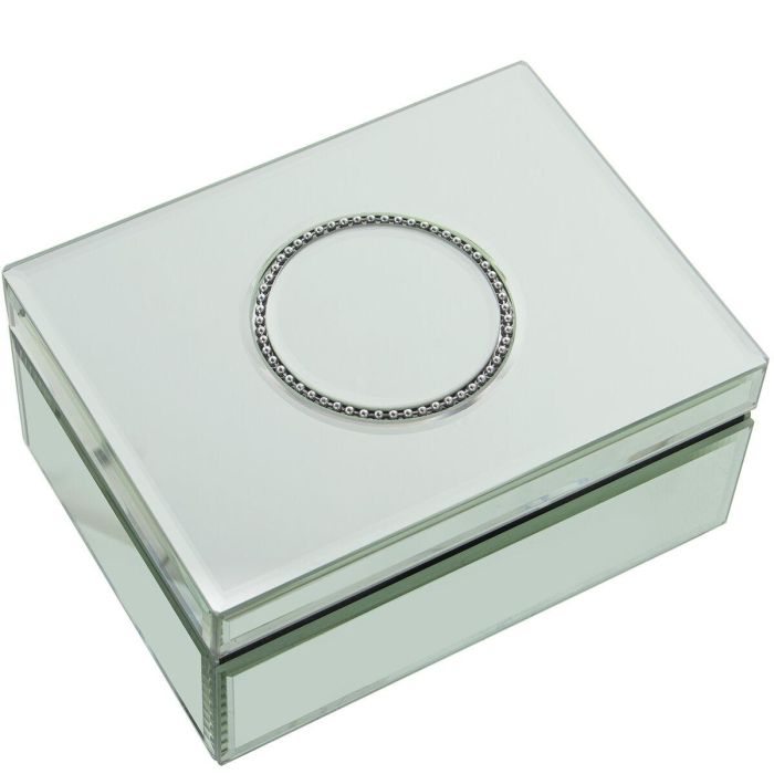 Caja-Joyero Alexandra House Living Transparente Cristal Espejo 20 x 10 x 15 cm