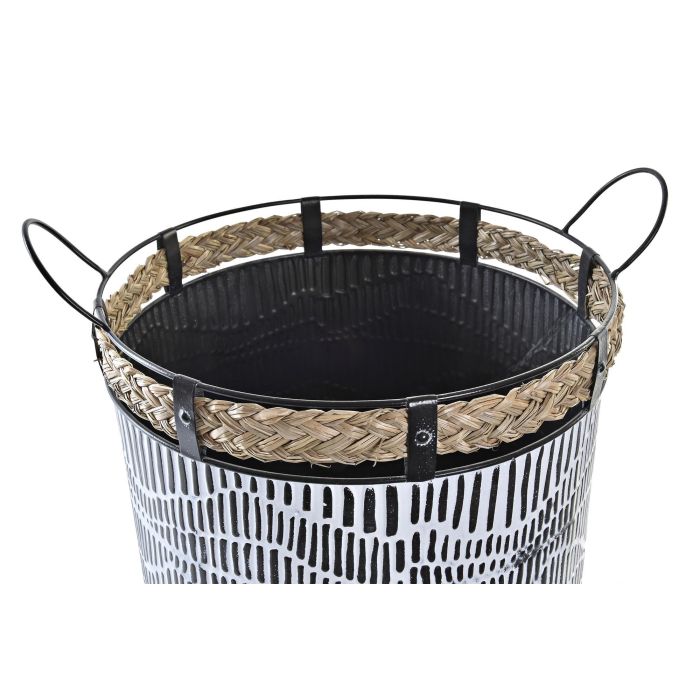 Cesta Urban DKD Home Decor Blanco Marron 42 x 58 x 52 cm Set de 2 1 Cesta Urban DKD Home Decor Blanco Marron 42 x 58 x 52 cm Set de 2 1