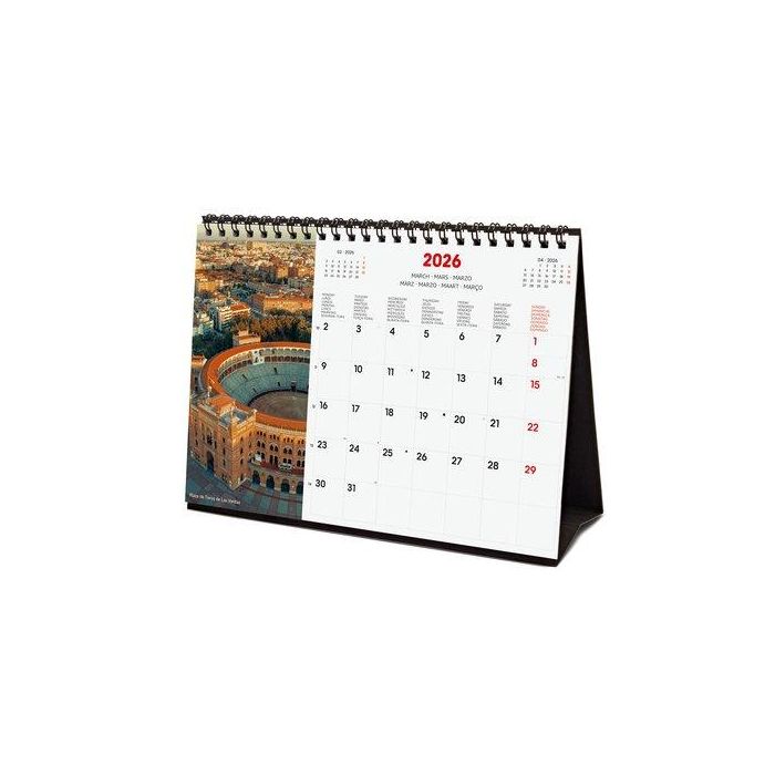 Calendario (2026) Finocam Internacional Sobremesa Imagenes Mensual Para Escribir S 210X150 Madrid