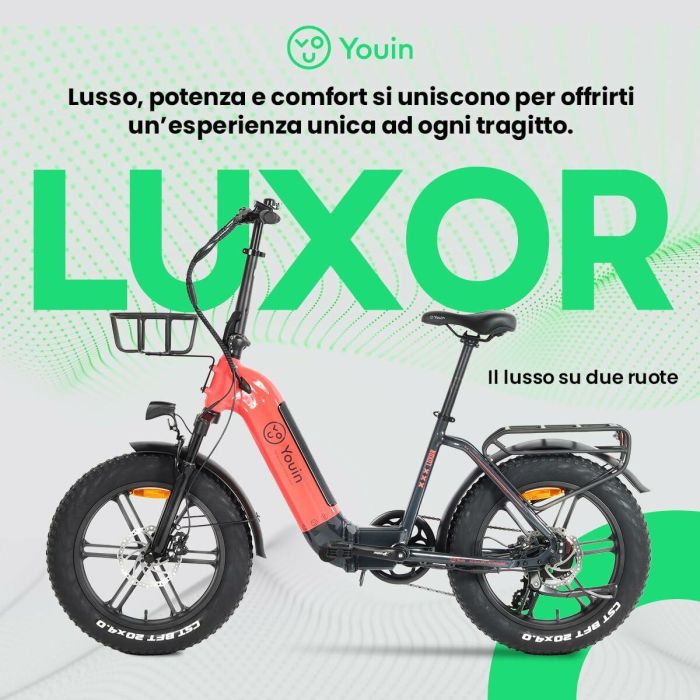 Bicicleta Eléctrica Youin BK1716 LUXOR II Coral 250 W 6