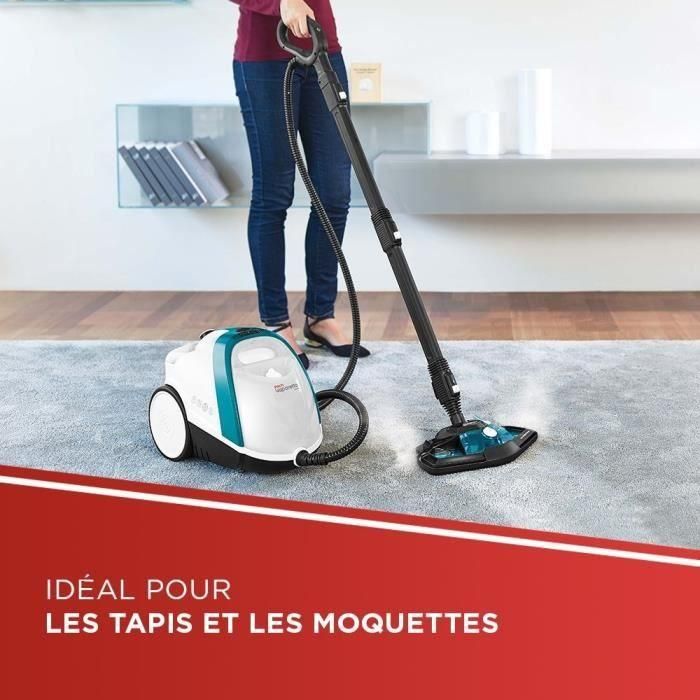 Polti Smart100_T Limpiador de vapor, Autonomía ilimitada, 4 bares, 1500W, 9 accesorios, 2L, Turquesa 4 Polti Smart100_T Limpiador de vapor, Autonomía ilimitada, 4 bares, 1500W, 9 accesorios, 2L, Turquesa 4