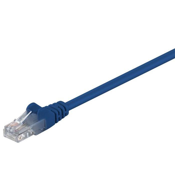 MicroConnect Cable de Red U/UTP CAT5e Azul 0.25m para Router/Módem/Switch, Conexión Rápida y Segura hasta 100MHz