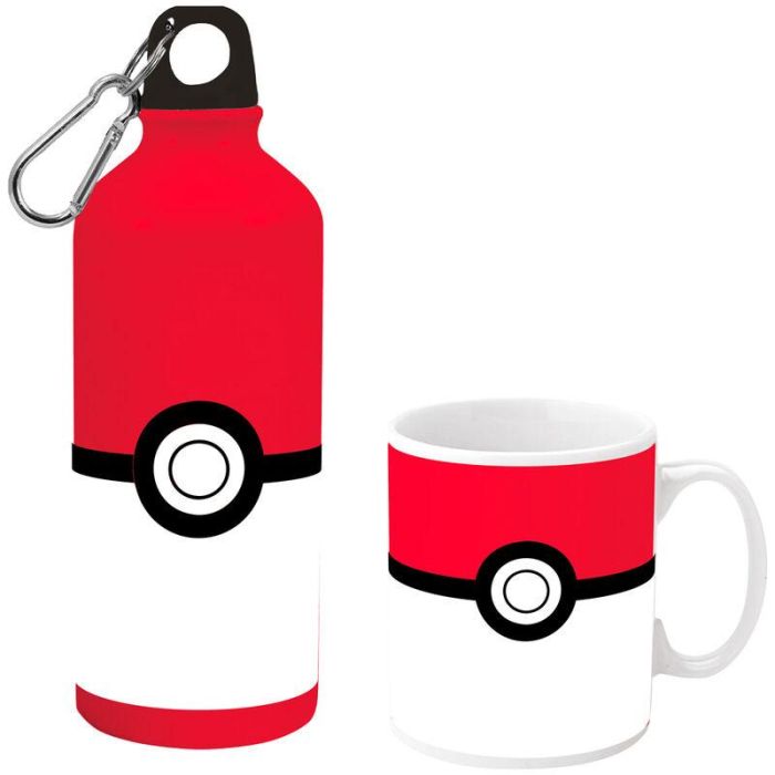 Set cantimplora aluminio + taza ceramica Pokemon 1 Set cantimplora aluminio + taza ceramica Pokemon 1