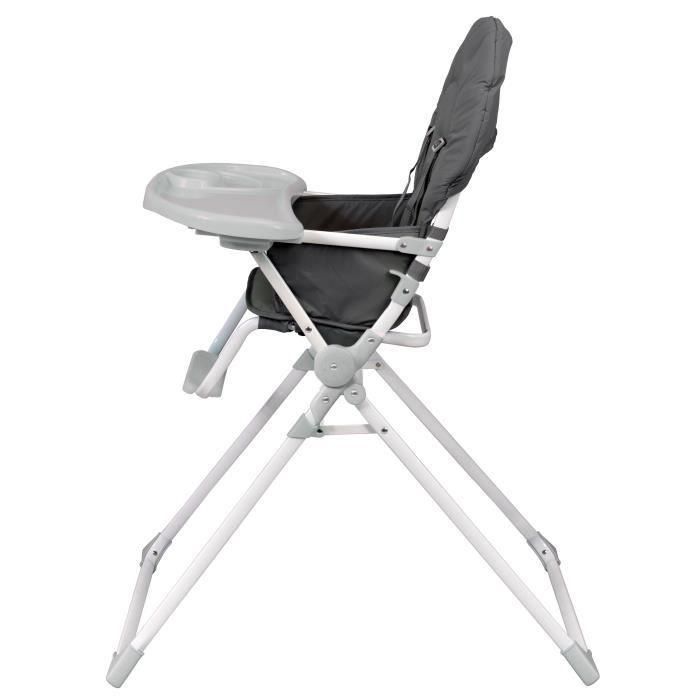 BAMBISOL Trona fija con balda regulable en profundidad gris 1 BAMBISOL Trona fija con balda regulable en profundidad gris 1