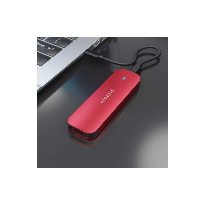AISENS - CAJA EXTERNA M.2 (NGFF) ASM2-027RED NVMe A USB3.2 GEN2, ROJO 4