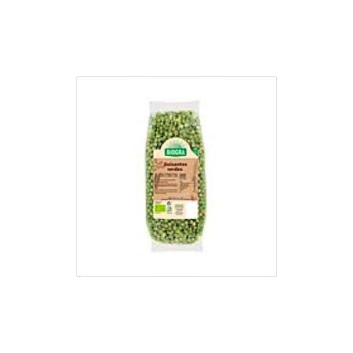 BIOGRA Guisantes Verdes Bio 500g - Fuente de fibra, bajo en grasa y sin azúcares