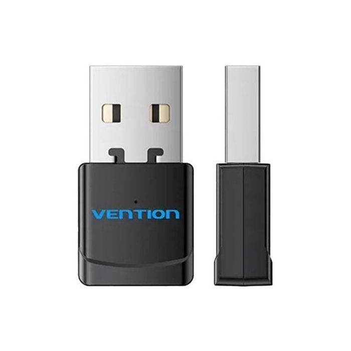 Vention KDSB0 Adaptador WiFi USB Mini Doble Banda 5G y 2.4G con Velocidad de 433 Mbps, Plug & Play, Antena Integrada, Negro 1