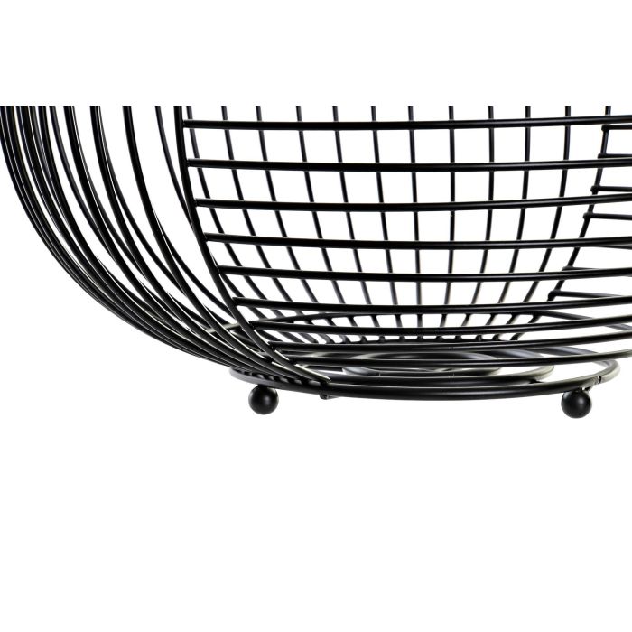 Frutero Loft DKD Home Decor Negro 28 x 12 x 28 cm 2 Frutero Loft DKD Home Decor Negro 28 x 12 x 28 cm 2