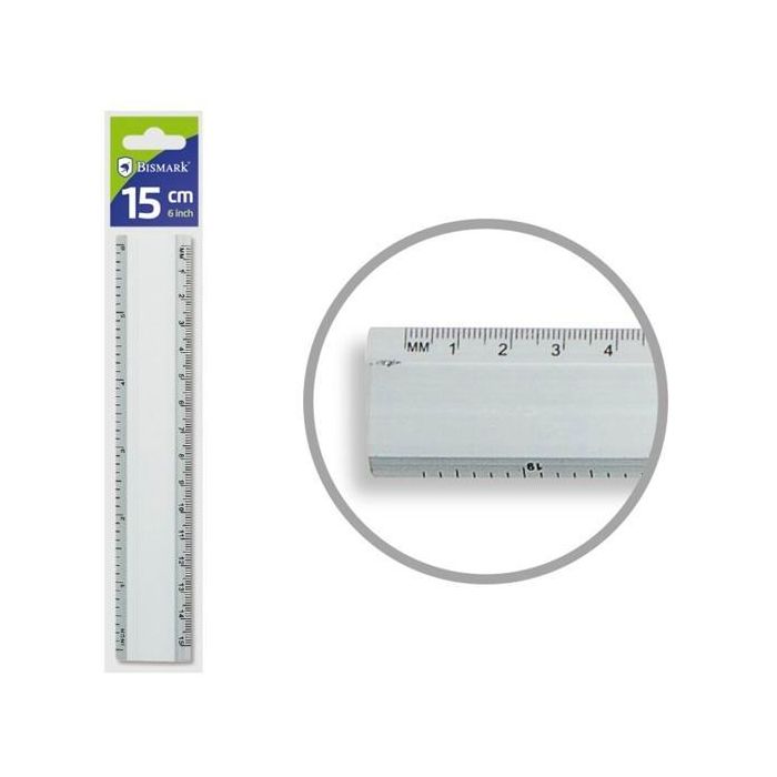 Bismark Regla Aluminio 15 cm Bismark Regla Aluminio 15 cm