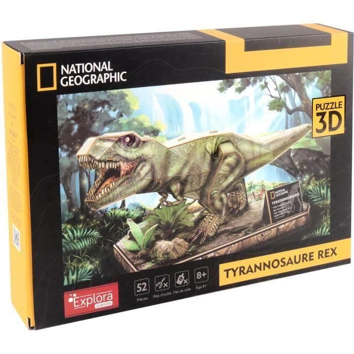 Puzzle 3D - T-Rex - Juego de construcción - EXPLORA - Dinosaurio - 52 piezas - A partir de 8 años 5 Puzzle 3D - T-Rex - Juego de construcción - EXPLORA - Dinosaurio - 52 piezas - A partir de 8 años 5