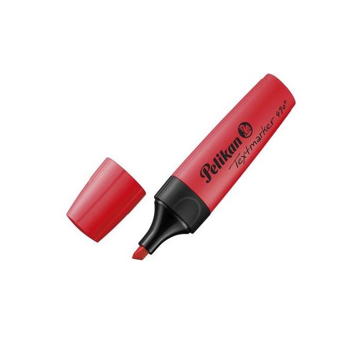 Marcador Fluor Pelikan Textmarker 490 Rojo (814126) 10 unidades