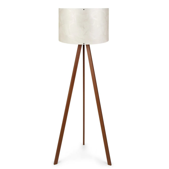 Lámpara de Suelo Trípode de Madera con Pantalla de Tela "Qinhuangdao-1" [OPV-780SGN3438] 1