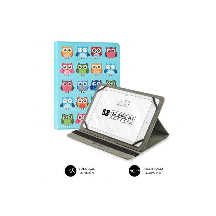 SUBBLIM Funda Tablet TRENDY CASE OWLS 10.1"