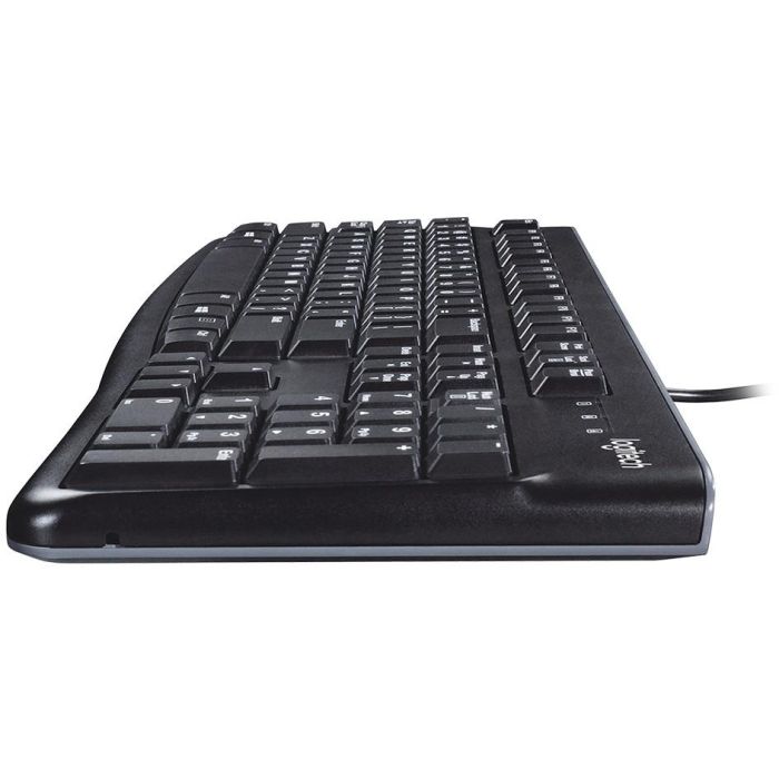 Logitech K120 Teclado para Negocio USB, Resistente a Derrames, Teclas Silenciosas de Perfil Bajo, Teclado Numérico Plug & Play 3 Logitech K120 Teclado para Negocio USB, Resistente a Derrames, Teclas Silenciosas de Perfil Bajo, Teclado Numérico Plug & Play 3