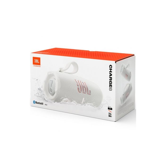 Altavoz con Bluetooth JBL Charge 6/ 45W/ 1.0/ Blanco 4 Altavoz con Bluetooth JBL Charge 6/ 45W/ 1.0/ Blanco 4
