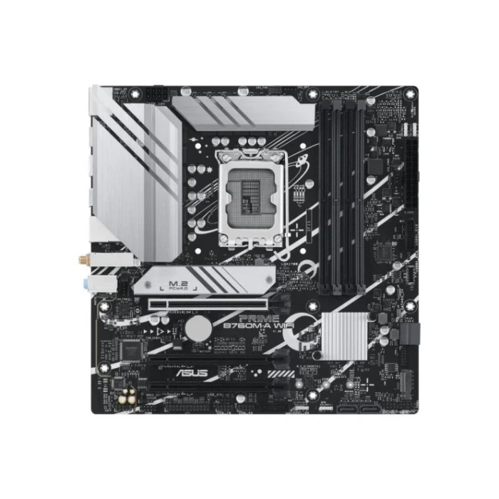 Placa Asus Prime B760M-A Wifi,Intel,1700,B760,4Ddr5,128Gb,2Hdmi+Dp,4Sata+2M.2,2Usb 3.2+Usb-C,2.5Gb+Wifi6E+Bt5.2,Matx 4